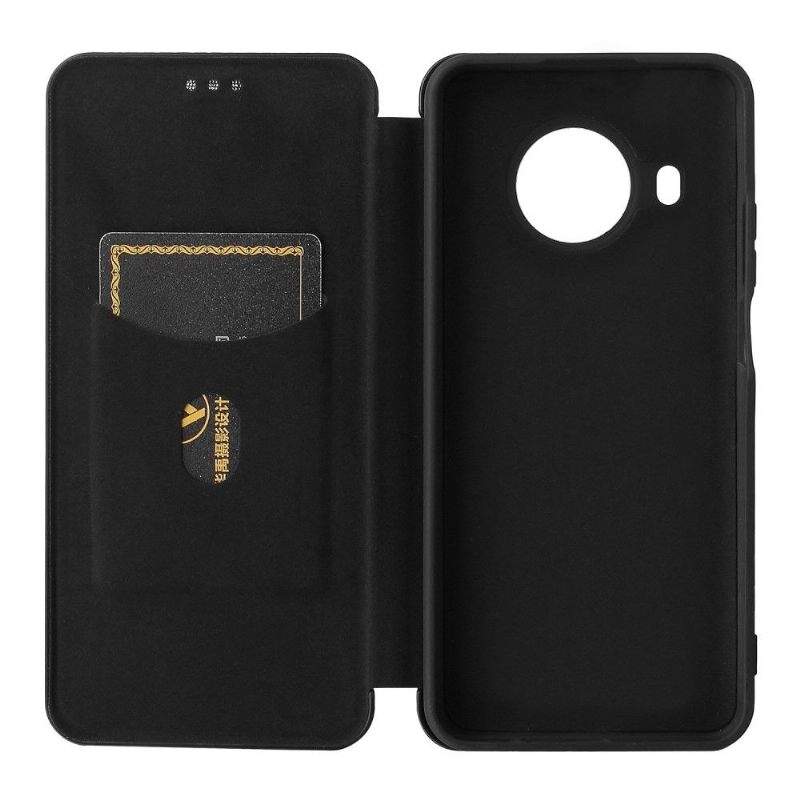 Flip Case voor Nokia X20 / X10 Kunstleer In Koolstofvezelstijl