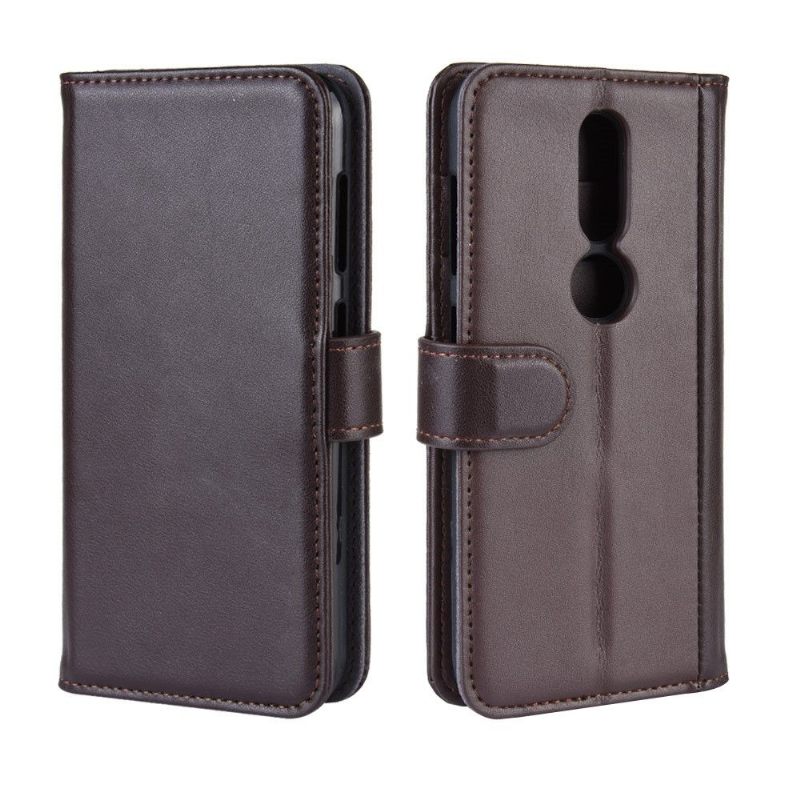 Case voor Nokia 4.2 Bescherming Portemonnee Leren Premium Leder - Bruin