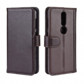 Case voor Nokia 4.2 Bescherming Portemonnee Leren Premium Leder - Bruin