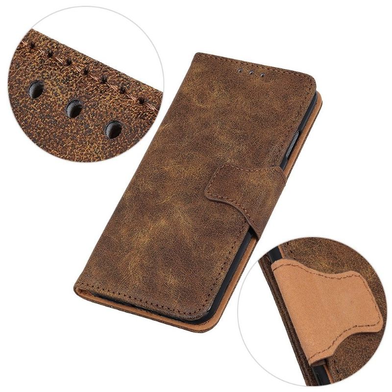 Case voor Nokia 4.2 Edouard In Vintage Kunstleer