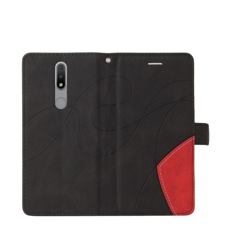 Leren Hoesje voor Nokia 4.2 Bicolor Artistiek