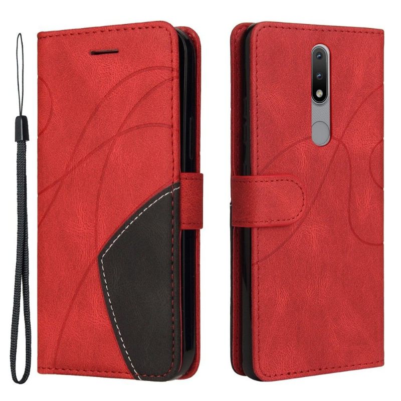 Leren Hoesje voor Nokia 4.2 Bicolor Artistiek