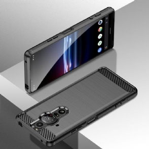 Hoesje voor Sony Xperia Pro-I Geborsteld Effect Flexibel