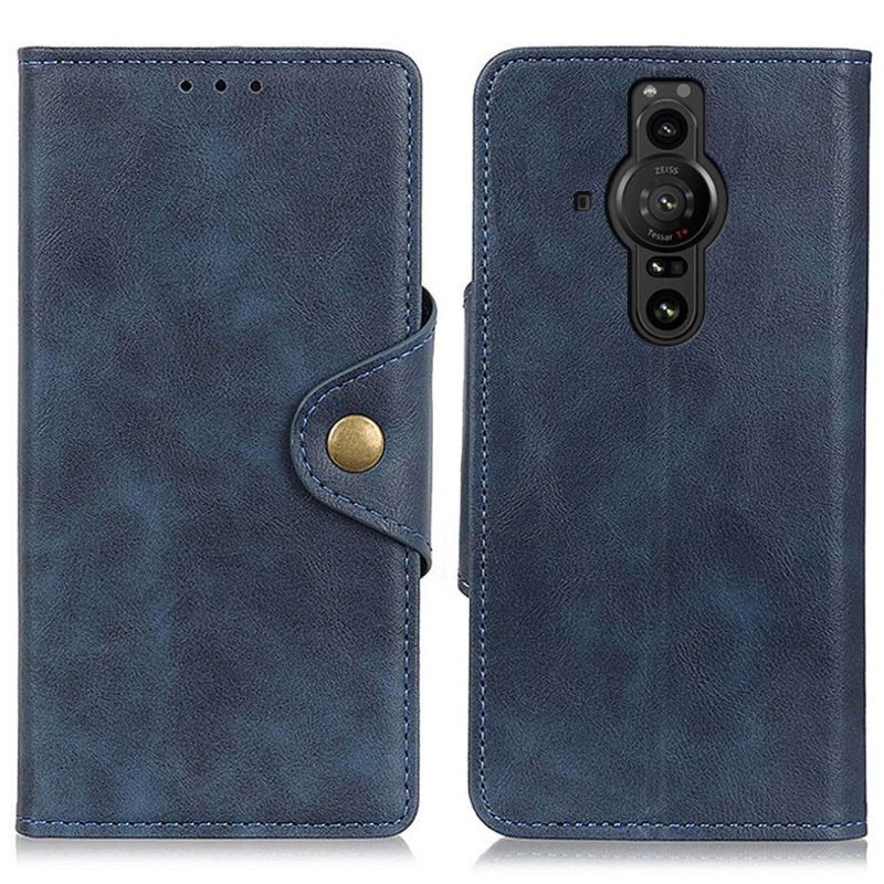 Leren Hoesje voor Sony Xperia Pro-I Bescherming Volledig Beschermend Mat Kunstleer