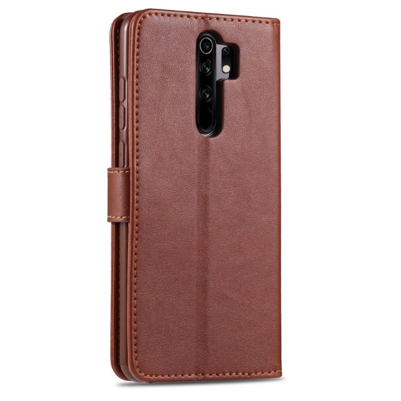 Flip Case voor Xiaomi Redmi 9 Azns Retro Leder Effect