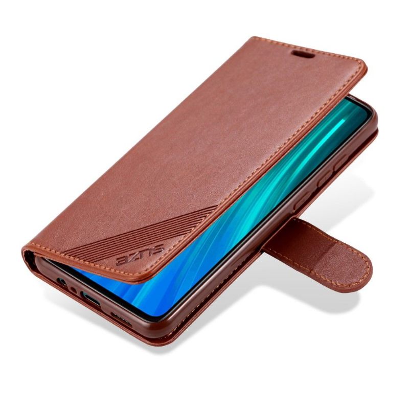 Flip Case voor Xiaomi Redmi 9 Azns Retro Leder Effect