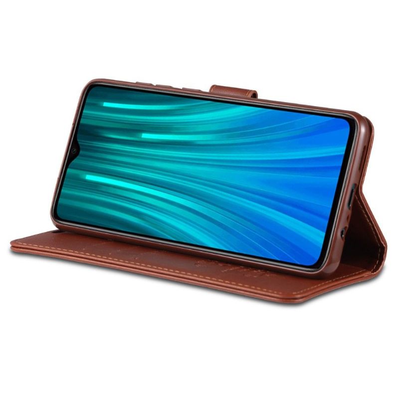 Flip Case voor Xiaomi Redmi 9 Azns Retro Leder Effect