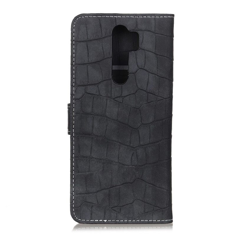 Folio-hoesje voor Xiaomi Redmi 9 Kunstleer Croc-look