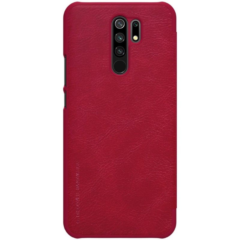 Folio-hoesje voor Xiaomi Redmi 9 Qin-serie Leereffect