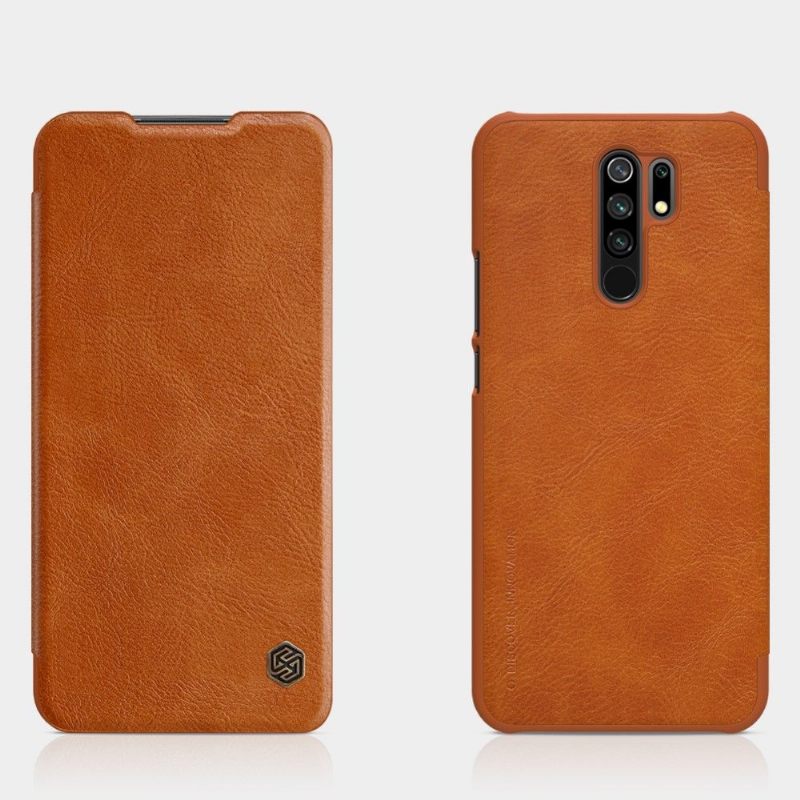 Folio-hoesje voor Xiaomi Redmi 9 Qin-serie Leereffect