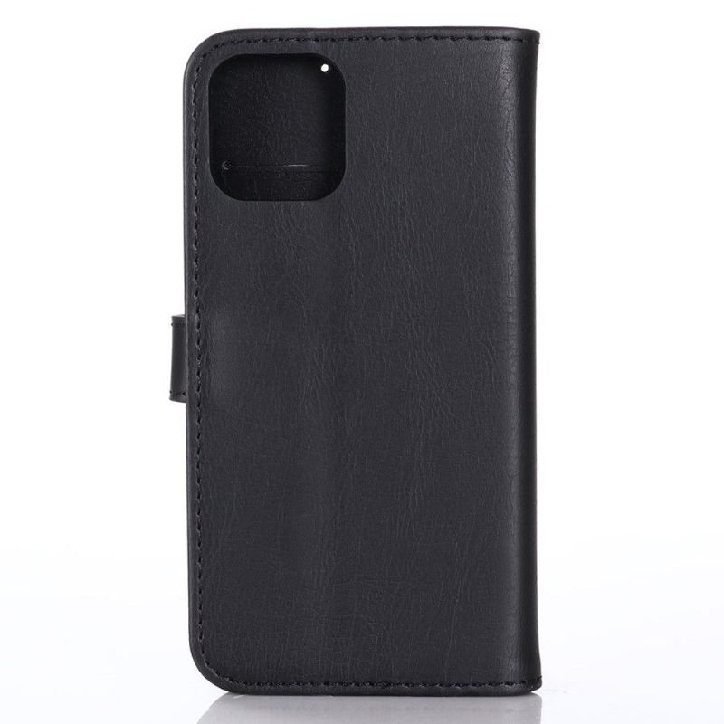 Case voor iPhone 12 Mini Folio-hoesje Retro Leereffect