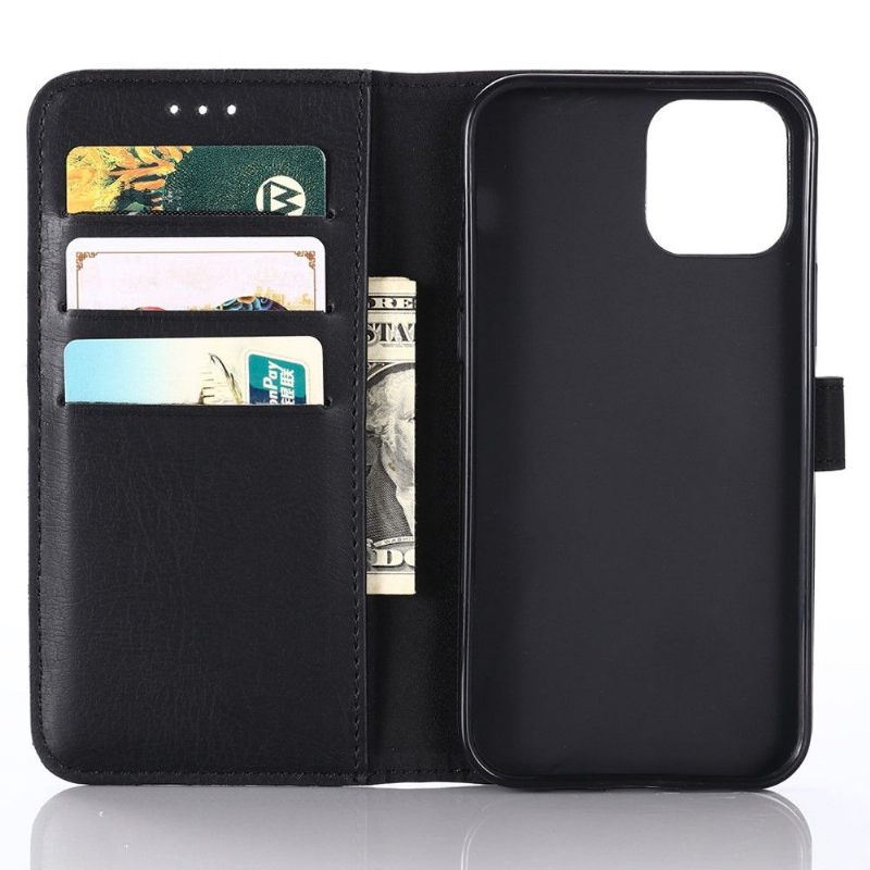 Case voor iPhone 12 Mini Folio-hoesje Retro Leereffect