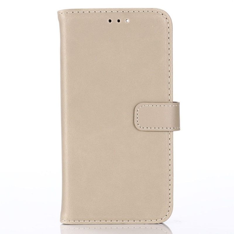 Case voor iPhone 12 Mini Folio-hoesje Retro Leereffect