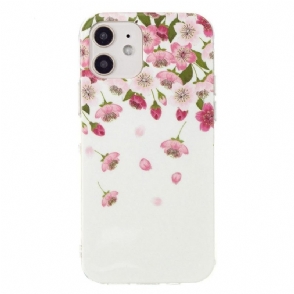 Hoesje voor iPhone 12 Mini Fluorescerende Bloemen