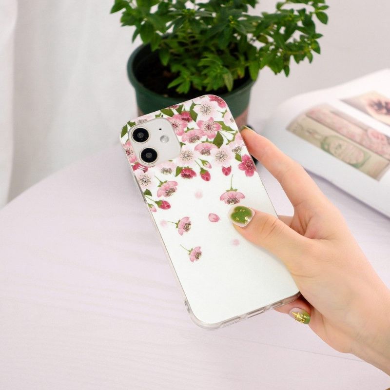 Hoesje voor iPhone 12 Mini Fluorescerende Bloemen