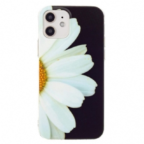 Hoesje voor iPhone 12 Mini Fluorescerende Daisy