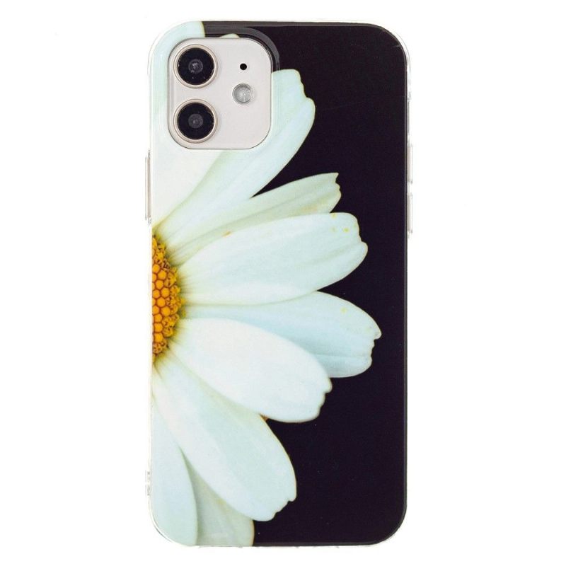 Hoesje voor iPhone 12 Mini Fluorescerende Daisy