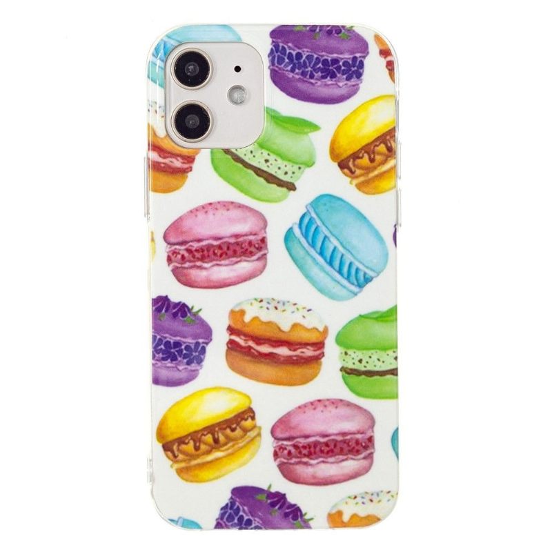 Hoesje voor iPhone 12 Mini Fluorescerende Macarons