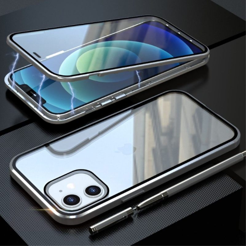 Hoesje voor iPhone 12 Mini Luphie Bumper Aluminium