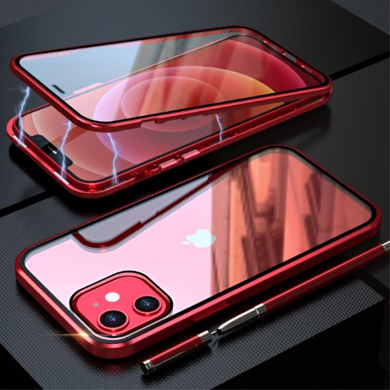 Hoesje voor iPhone 12 Mini Luphie Bumper Aluminium