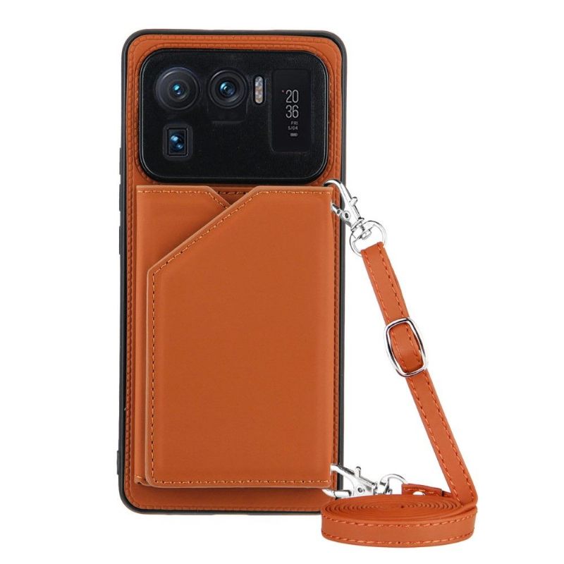 Hoesje voor Xiaomi Mi 11 Ultra Anti-fall Aude Lanyard Met Meerdere Compartimenten