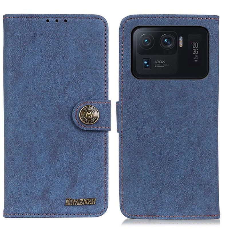 Leren Hoesje voor Xiaomi Mi 11 Ultra Khazneh Retro Leder Effect