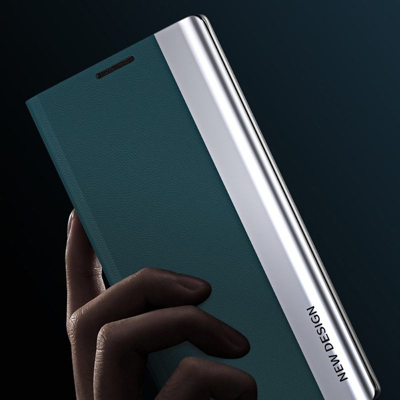 Case voor Xiaomi Redmi Note 10 4G / Note 10S Zakelijke Magneet Met Leereffect