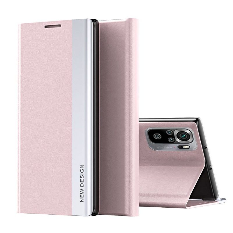 Case voor Xiaomi Redmi Note 10 4G / Note 10S Zakelijke Magneet Met Leereffect
