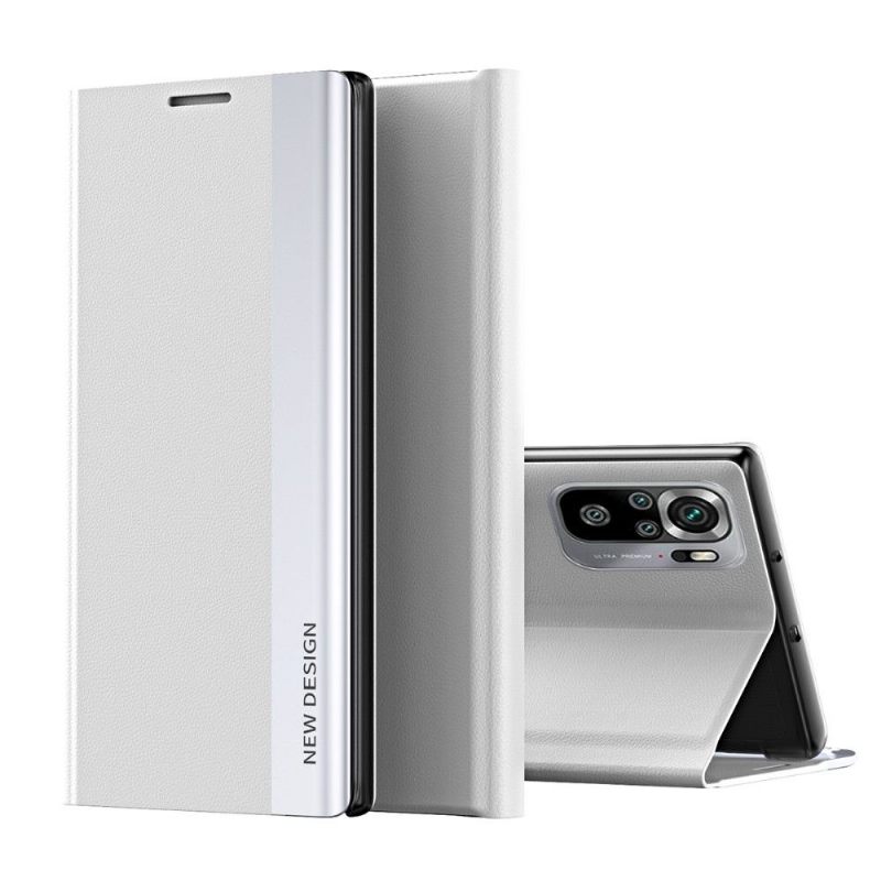 Case voor Xiaomi Redmi Note 10 4G / Note 10S Zakelijke Magneet Met Leereffect