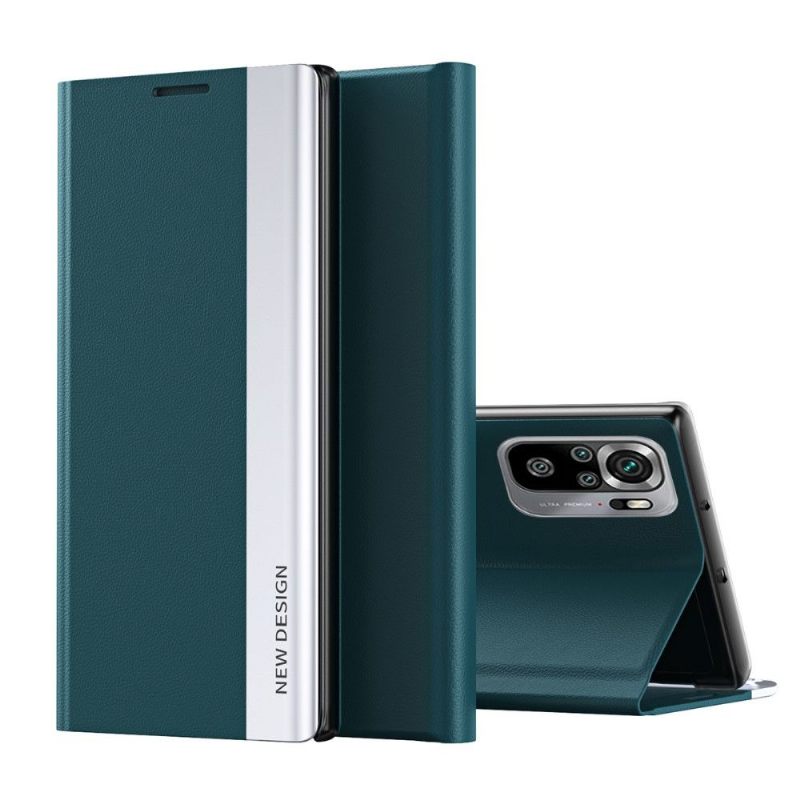 Case voor Xiaomi Redmi Note 10 4G / Note 10S Zakelijke Magneet Met Leereffect