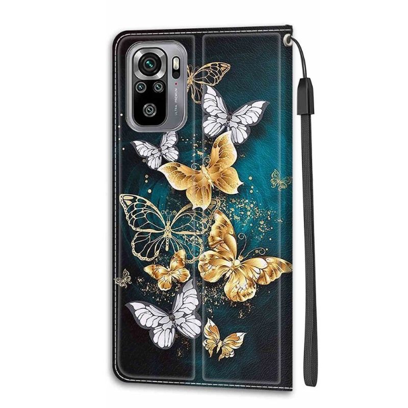 Flip Case voor Xiaomi Redmi Note 10 4G / Note 10S Vlinders