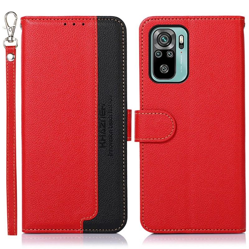 Folio-hoesje voor Xiaomi Redmi Note 10 4G / Note 10S Anti-fall Khazneh Zichtbare Naden