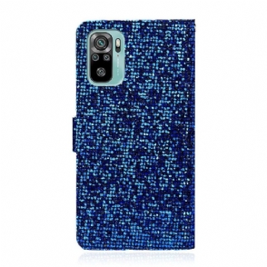 Folio-hoesje voor Xiaomi Redmi Note 10 4G / Note 10S Glitterkaarthouder