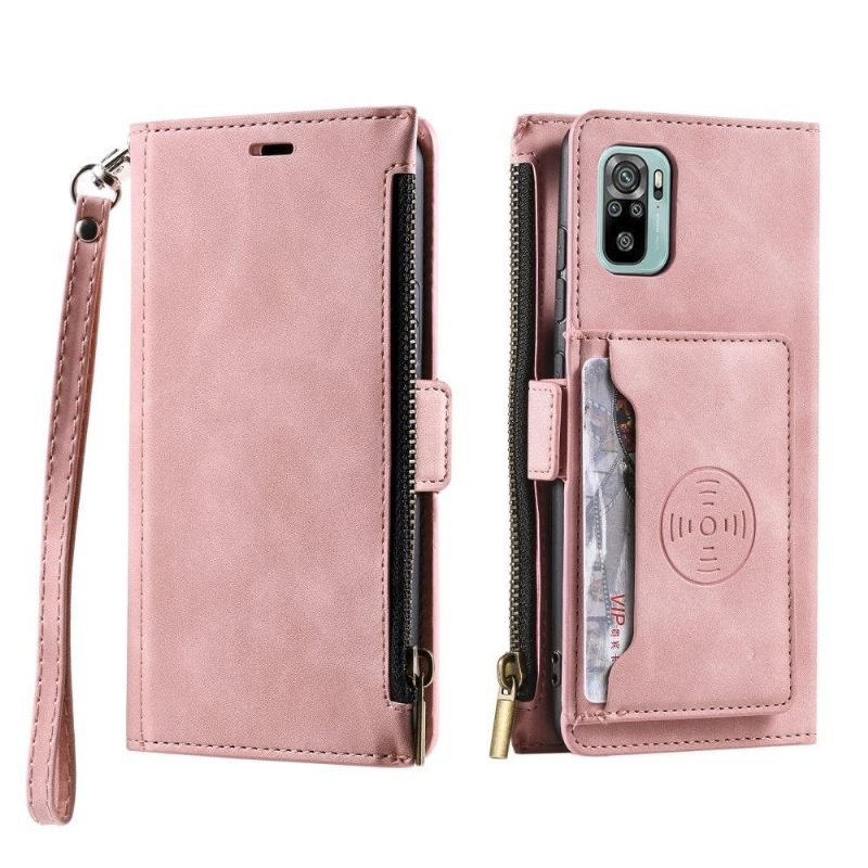 Folio-hoesje voor Xiaomi Redmi Note 10 4G / Note 10S Portemonnee Leren Standfunctie