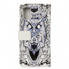 Folio-hoesje voor Xiaomi Redmi Note 10 4G / Note 10S Uil En Wolf