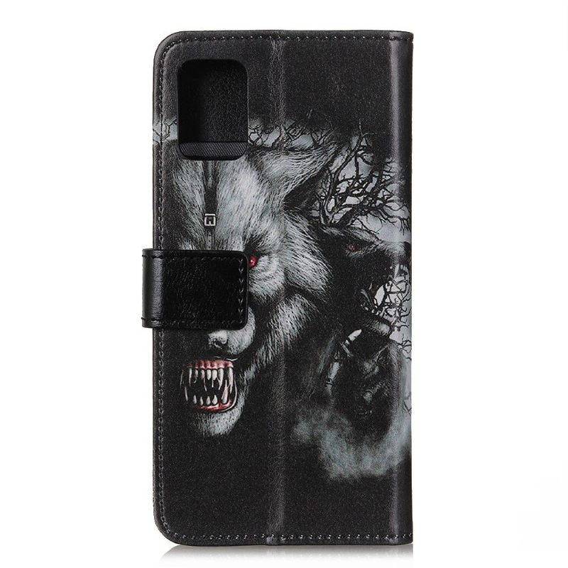 Folio-hoesje voor Xiaomi Redmi Note 10 4G / Note 10S Woeste Wolf