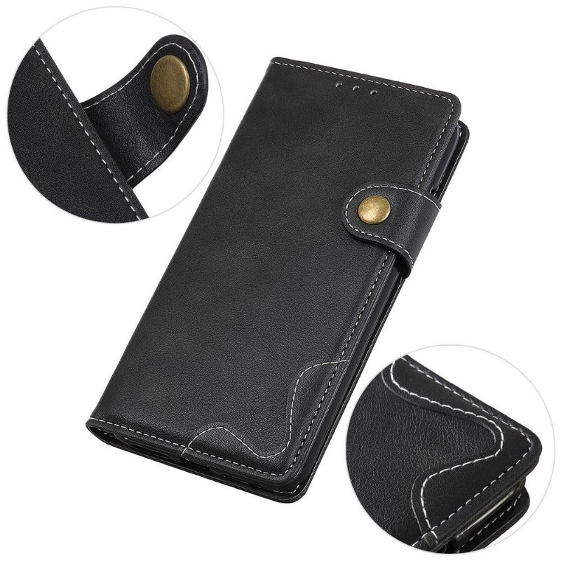 Flip Case voor Motorola Moto G71 5G S-vorm Zichtbare Naden