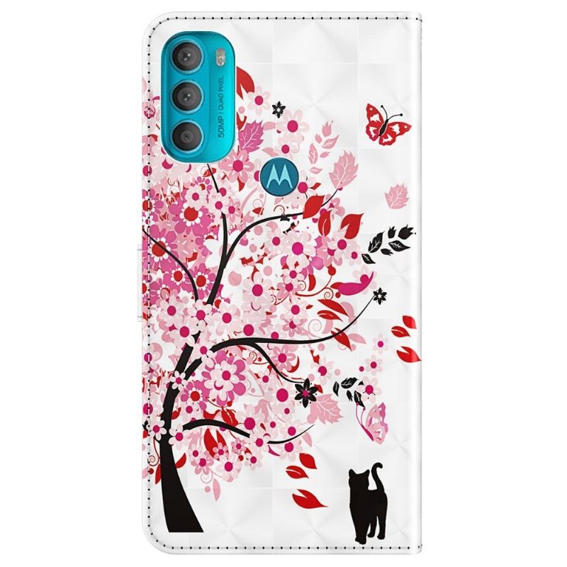 Folio-hoesje voor Motorola Moto G71 5G Bloemenboom