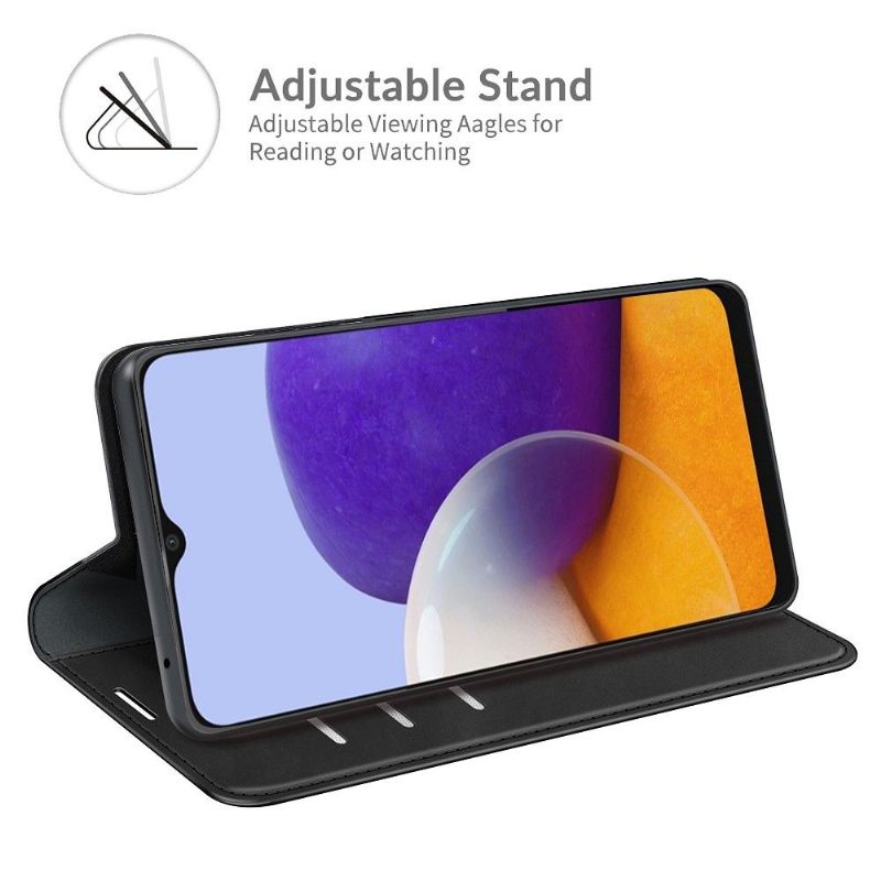 Case voor Samsung Galaxy A22 5G Kunstleer Functie Stand