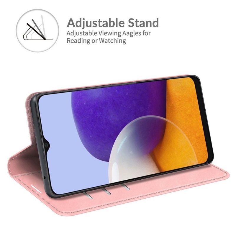 Case voor Samsung Galaxy A22 5G Kunstleer Functie Stand