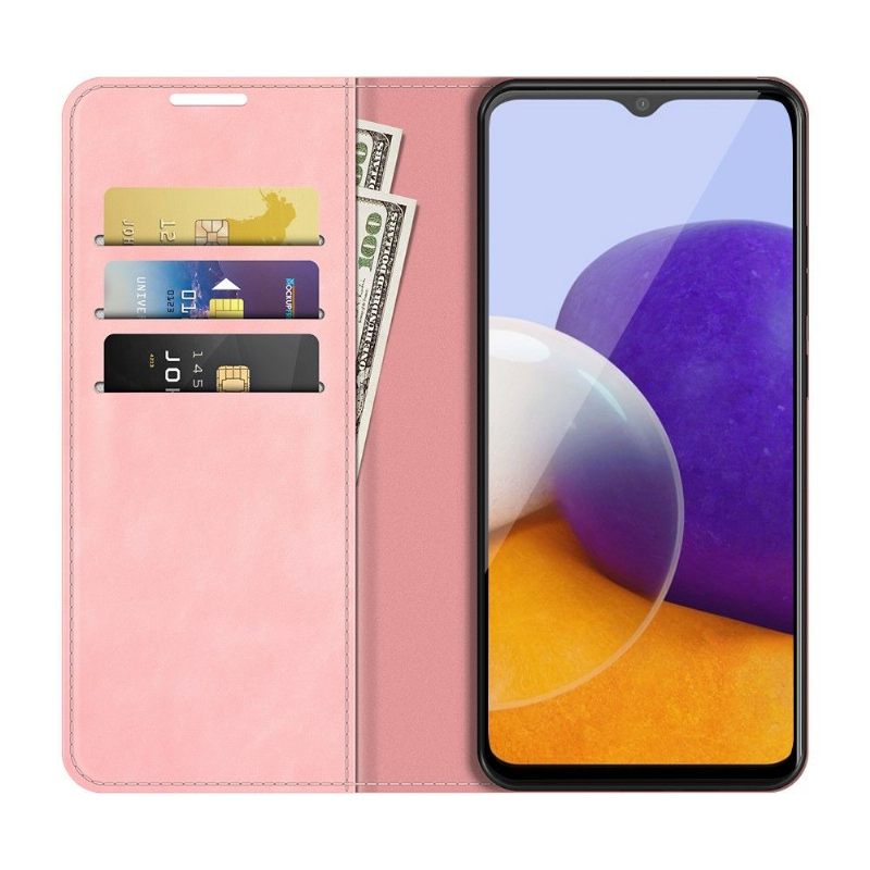 Case voor Samsung Galaxy A22 5G Kunstleer Functie Stand