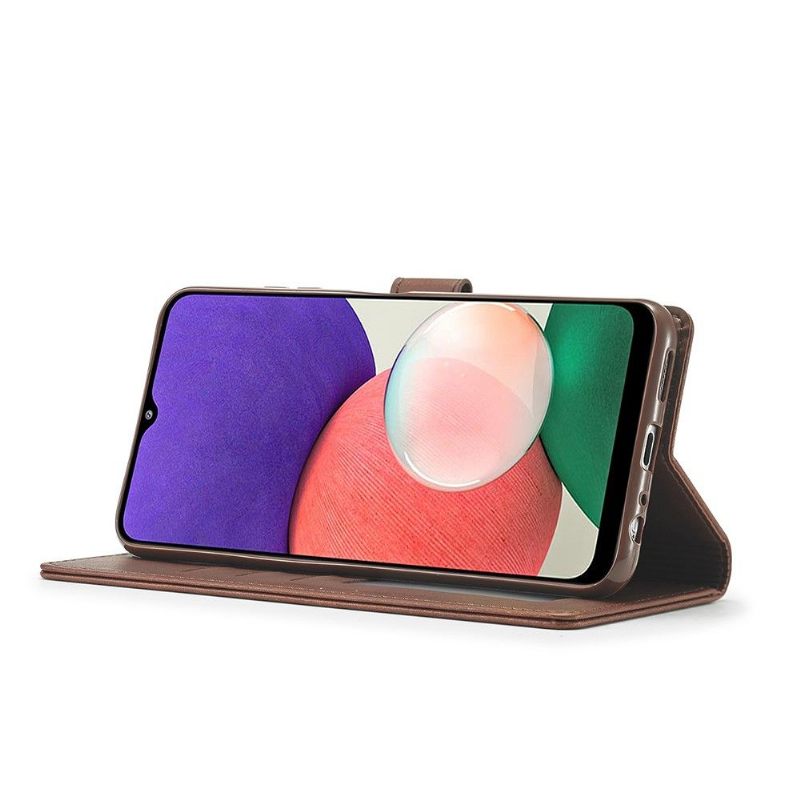 Cover voor Samsung Galaxy A22 5G Folio-hoesje Ledereffect Lc.imeeke