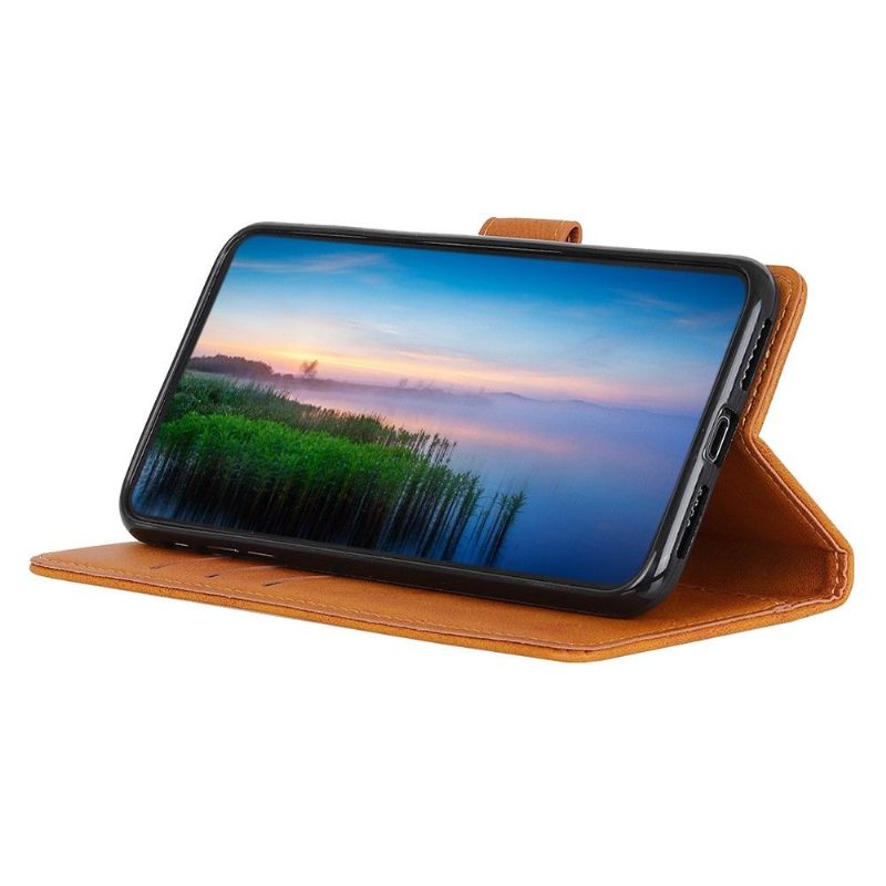 Folio-hoesje voor Samsung Galaxy A22 5G Anti-fall Marius Mat Leereffect