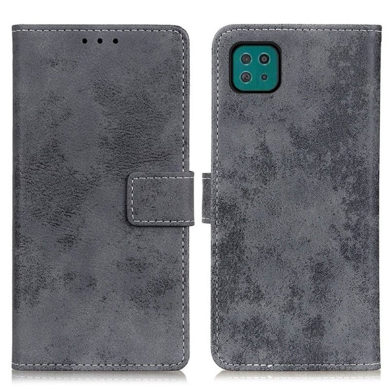 Folio-hoesje voor Samsung Galaxy A22 5G Cyrius Kunstleer Vintage