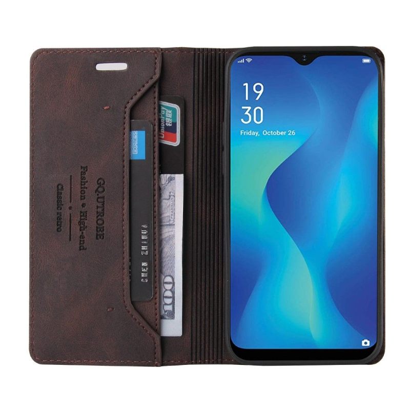 Folio-hoesje voor Samsung Galaxy A22 5G Gq.utrobe Kunstleer Retro