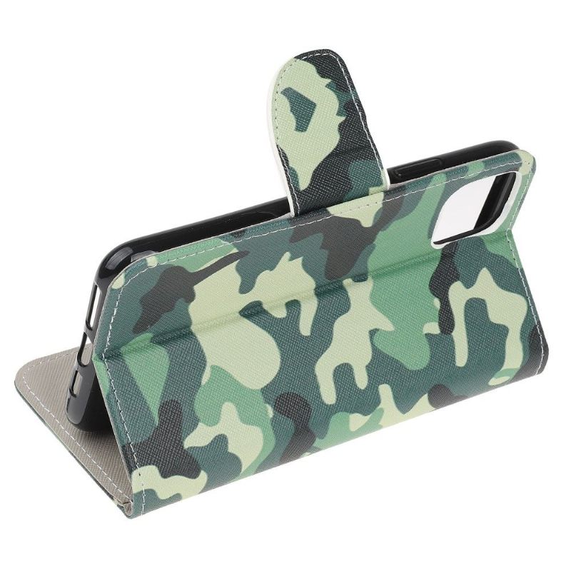 Folio-hoesje voor Samsung Galaxy A22 5G Militaire Camouflage