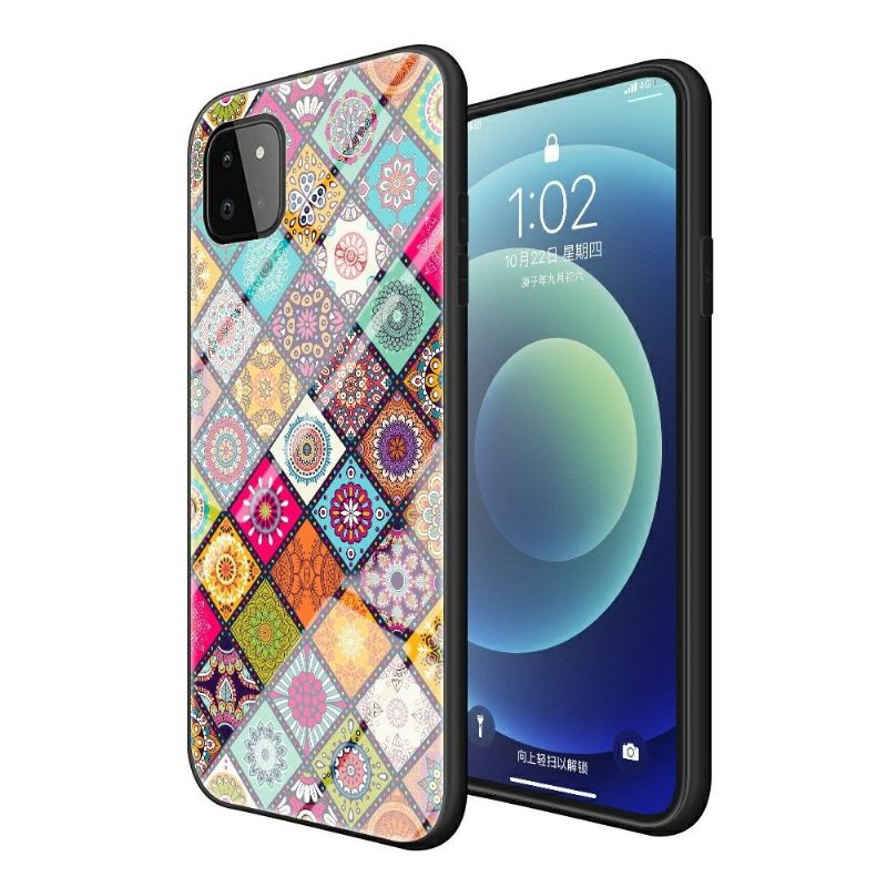 Hoesje voor Samsung Galaxy A22 5G Mandala-caleidoscoop Met Standaard