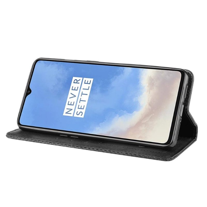 Folio-hoesje voor OnePlus 7T Leer In Cirénius-stijl