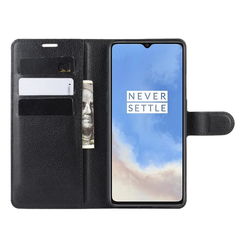 Folio-hoesje voor OnePlus 7T Portemonnee Leren Leerstijl