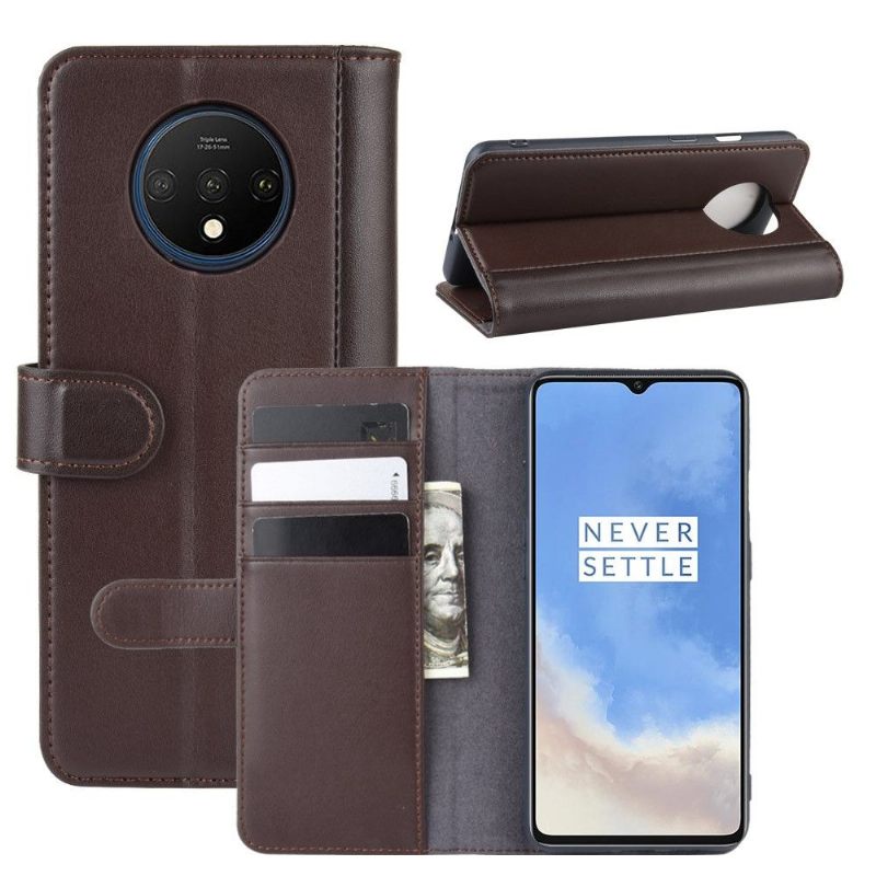 Folio-hoesje voor OnePlus 7T Premium Leer